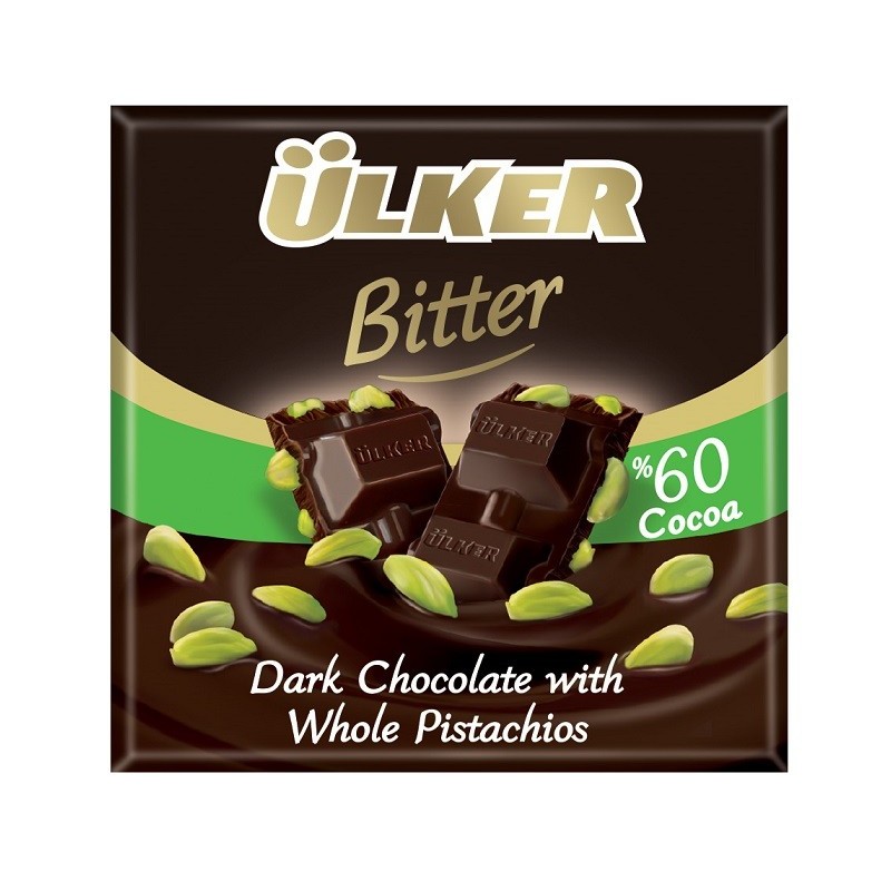 Antep Fistikli Bitter Kare Cikolata 65G 6X6 36 Antep Fistikli Bitter Kare Cikolata 65G 6X6 36