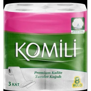 Komili Tuvalet Kagidi 8 Li 8X6 6X1 6 Prix!!!
