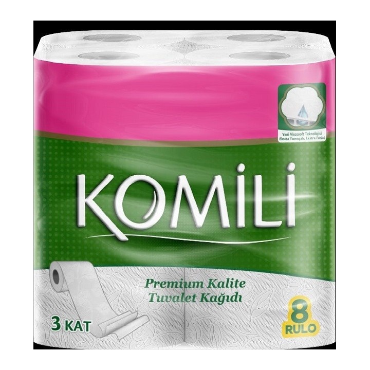 Komili Tuvalet Kagidi 8 Li 8X6 6X1 6 Prix!!!