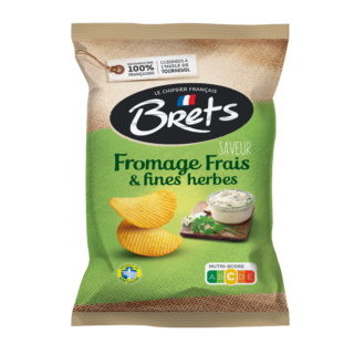 Chips Brets Ondulees Fromage Frais & Fines Herbes Lot De 10X125G