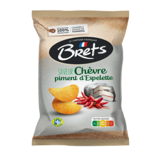 Chips Bretz Chevre Piment D'Espelette Lot De 10X125G