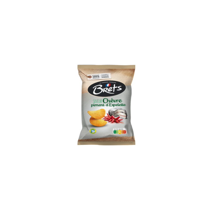 Chips Bretz Chevre Piment D'Espelette Lot De 10X125G