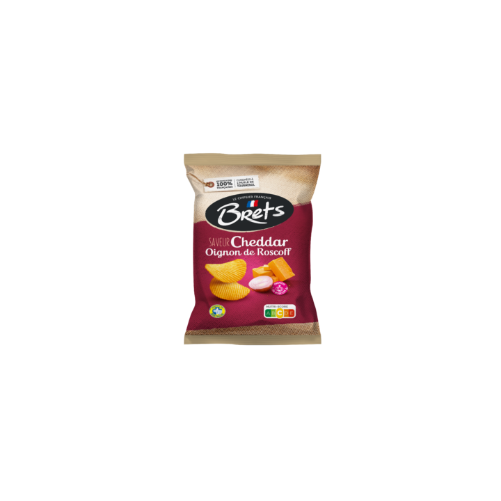 Chips Brets Cheddar Oignons De Roscoff Lot De 10X125G