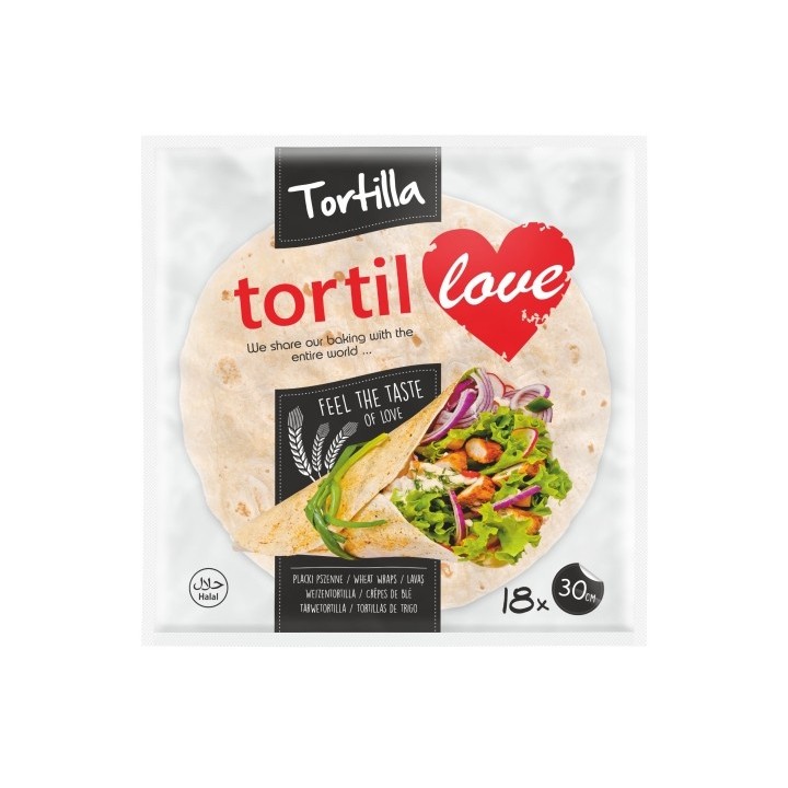 Torttilove Tortilla De Ble 30Cm (80Grx18)X6(96) New Price