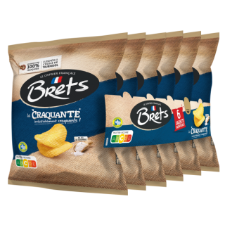Chips Brets La Craquante Lot De 16 Paquets De  6X25G  Nouveau Prix