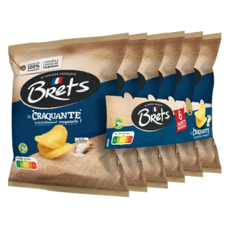 Chips Brets La Craquante Lot De 16 Paquets De 6X25G Nouveau Prix