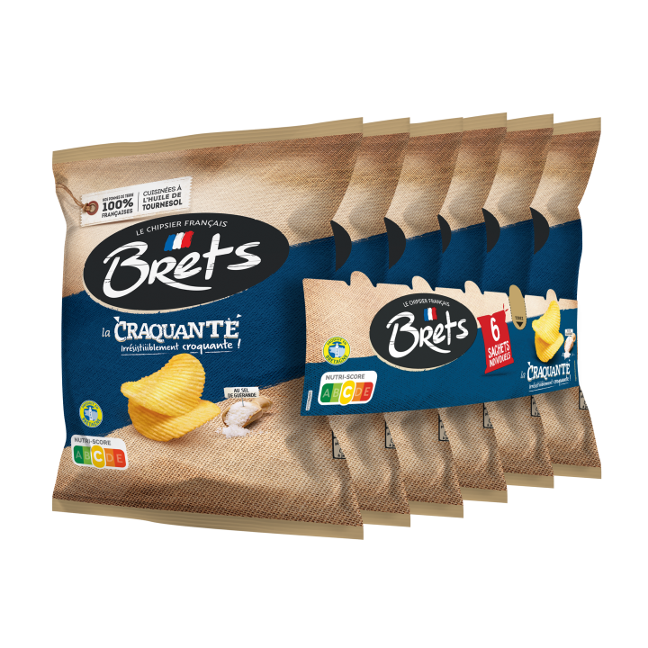 Chips Brets La Craquante Lot De 16 Paquets De  6X25G  Nouveau Prix