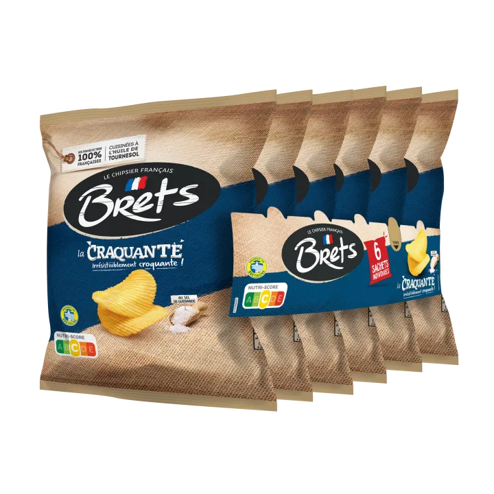Chips Brets La Craquante Lot De 16 Paquets De 6X25G Nouveau Prix