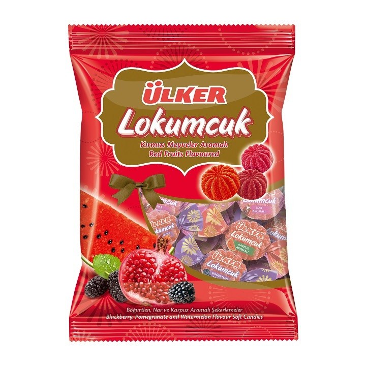 Ulker Lokumcuk Kirmizi Meyveler Seker 225Gx24