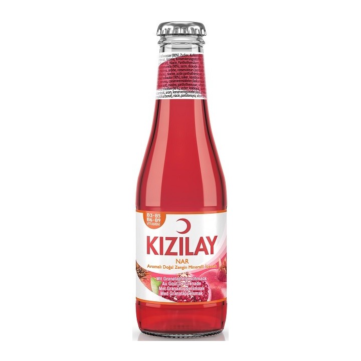 Kizilay Nar Aromali Maden Suyu 200Ml  6X4 24