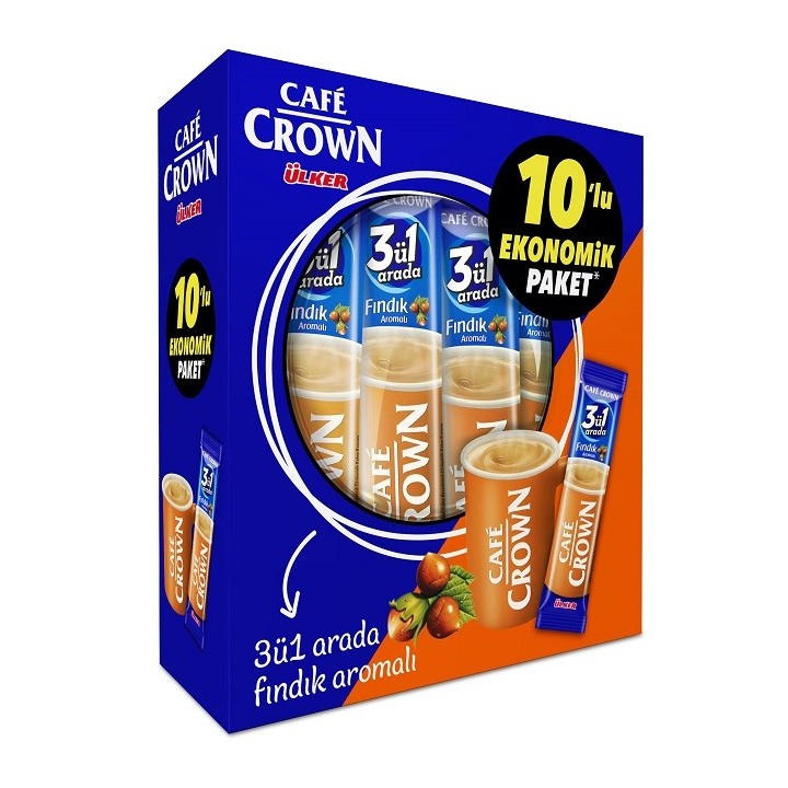 Cafe Crown Noisettes 3 En 1  10X18Gr (24X1) New Price