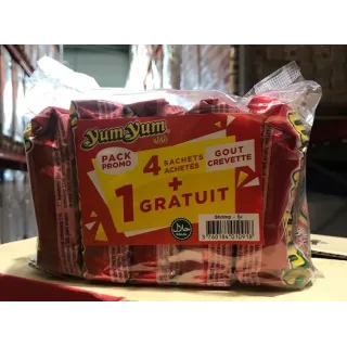 Yum Yum Crevette Halal Lot Par 5X18
