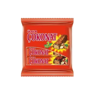 Cokonat Cikolata Kaplamali Gofret 3X33Gx24