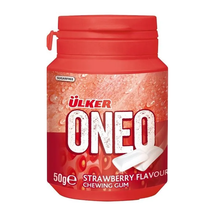 Oneo Plastik Jar Fraise 50G X20