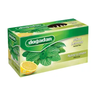 Infusion à la Menthe et au Citron – Doğadan Nane Limon Karışık Bitki Çayı 12x20 | Tisane turque naturelle et rafraîchissante