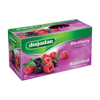 Infusion aux Fruits et à la Mûre – Doğadan Böğürtlenli Karışık Meyve Çayı 12x20 | Tisane turque fruitée et naturelle