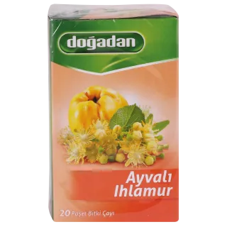 240 Dogadan Ayvalı Ihlamur Bitki Çayı - 12x20 infusions coing & tilleul
