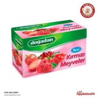 Infusion aux Fruits Rouges Naturelle – Doğadan Kırmızı Meyveler Karışık Meyve Çayı 12x20 | Tisane turque fruitée et gourmande