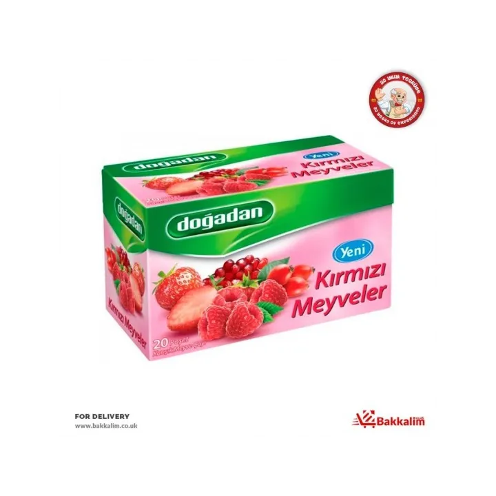Infusion aux Fruits Rouges Naturelle – Doğadan Kırmızı Meyveler Karışık Meyve Çayı 12x20 | Tisane turque fruitée et gourmande