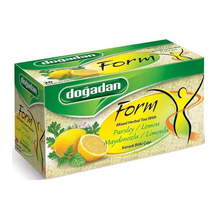 Infusion Minceur au Persil et au Citron – Doğadan Form Maydanozlu Limonlu 12x20 | Tisane turque détox et rafraîchissante