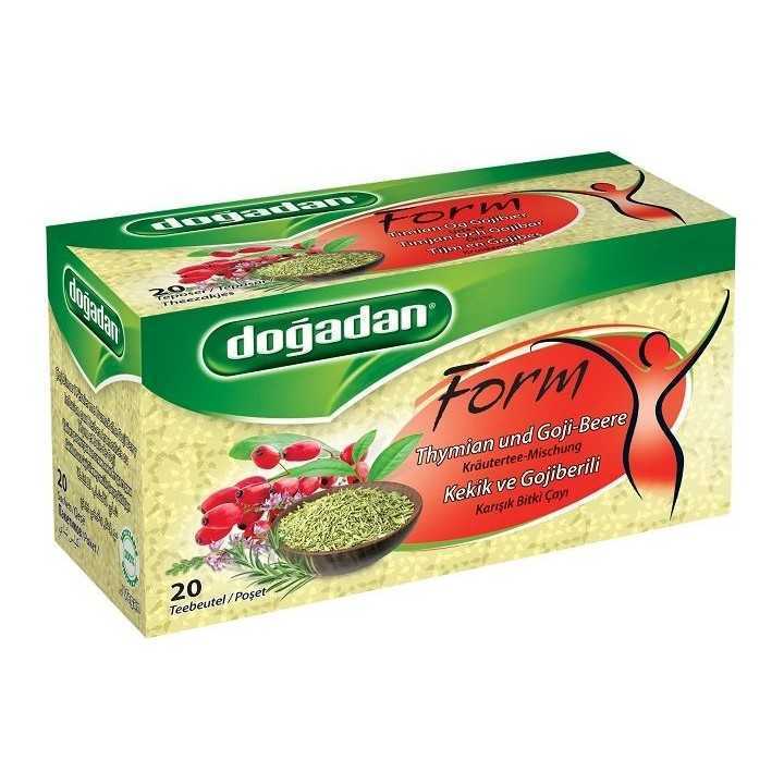 Infusion Minceur au Thym et aux Baies de Goji – Doğadan Form 12x20 | Tisane turque tonifiante et antioxydante