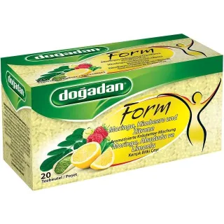 Infusion Minceur à la Moringa, Framboise et Citron – Doğadan Form 12x20 | Tisane turque détox et antioxydante