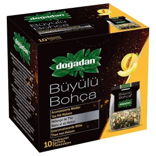 Thé Blanc au Melon – Doğadan Büyülü Bohça 12x1 | Infusion turque premium fruitée et raffinée