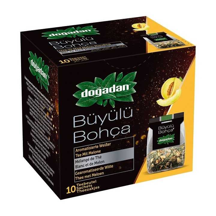 Thé Blanc au Melon – Doğadan Büyülü Bohça 12x1 | Infusion turque premium fruitée et raffinée