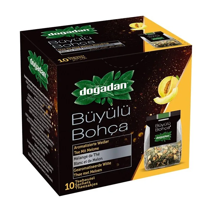 Thé Blanc au Melon – Doğadan Büyülü Bohça 12x1 | Infusion turque premium fruitée et raffinée