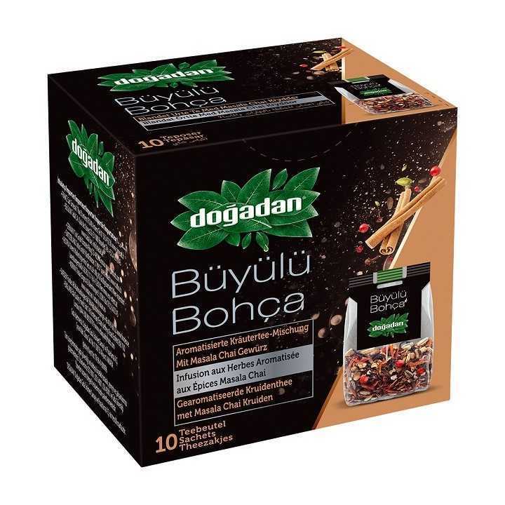 Infusion Épicée Masala Chai – Doğadan Büyülü Bohça 12x1 | Thé turc aux épices et au goût intense