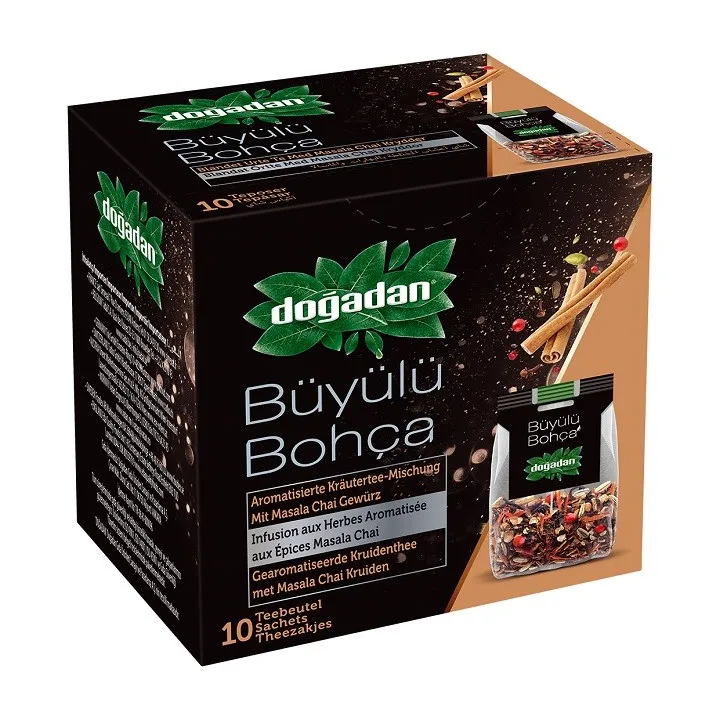 Infusion Épicée Masala Chai – Doğadan Büyülü Bohça 12x1 | Thé turc aux épices et au goût intense