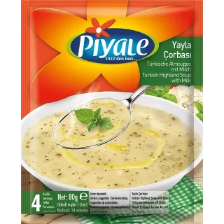 Piyale Turkish Yayla Corbasi Soup 80G (12X6 72)
