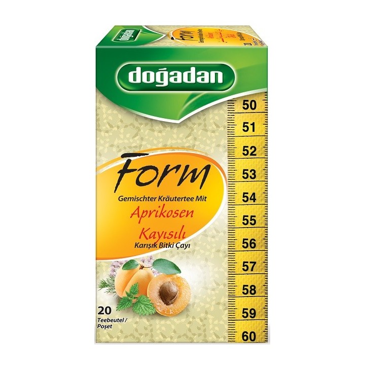 Thé Minceur à l’Abricot – Doğadan Kayısı Form Çayı 12x20 | Infusion turque bien-être et digestion