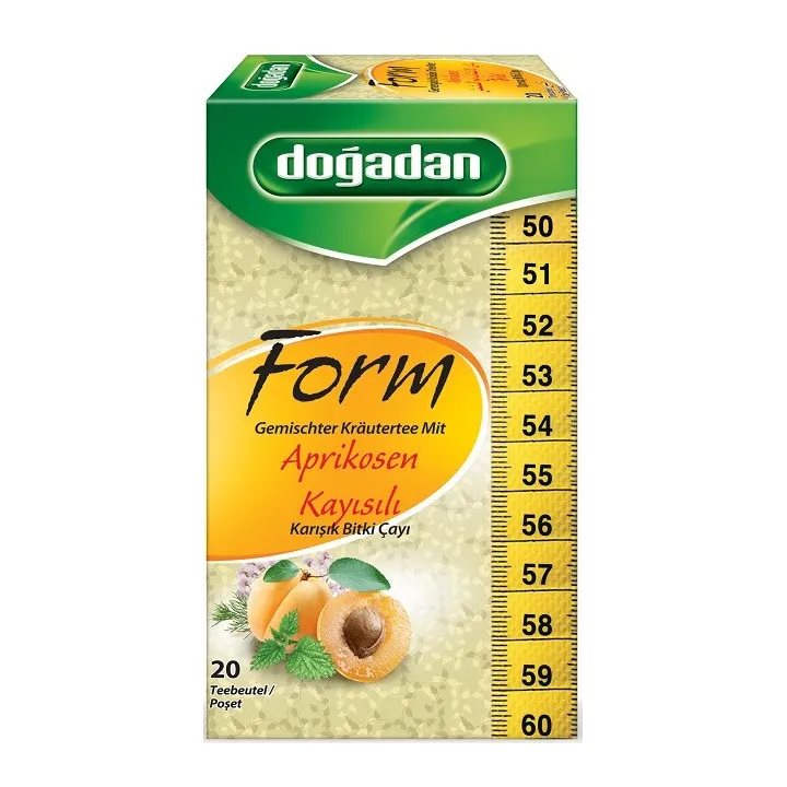 Thé Minceur à l’Abricot – Doğadan Kayısı Form Çayı 12x20 | Infusion turque bien-être et digestion