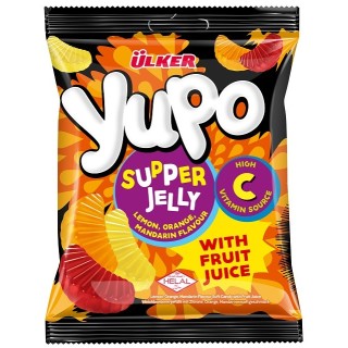 Yupo Bonbons Gelifies Supper Jeli  Enrichis En Vitamine C - 64G X 24