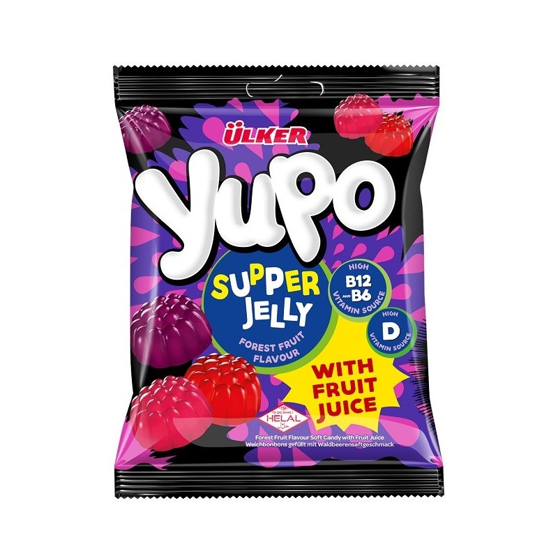 Yupo Supper Jeli B&D Vitaminli Meyve Sulu 64G 24X1 24 Yupo Supper Jeli B&D Vitaminli Meyve Sulu 64G 24X1 24