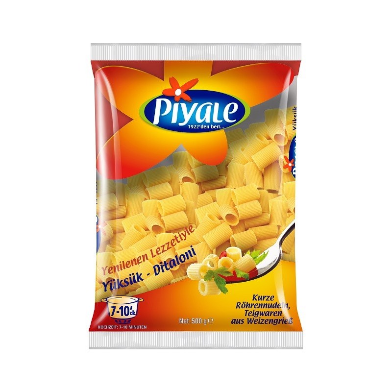 Piyale Pates Ditaloni Lot De 20 X 500G Piyale Pates Ditaloni Lot De 20 X 500G