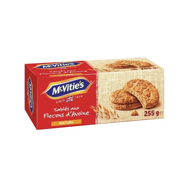 Bn Mc Vitie'S Sables Flocons Avoine Original 255Gx12