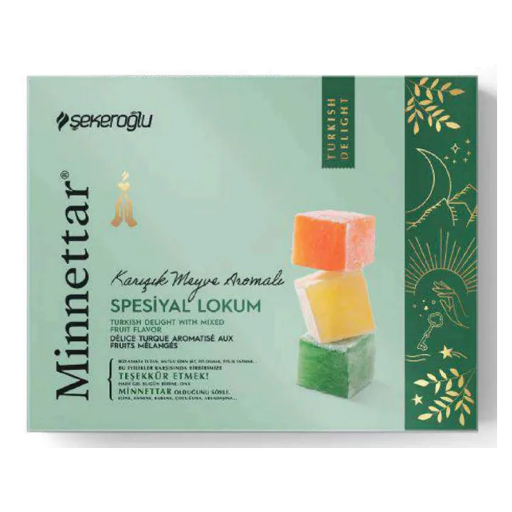 Minnettar Spesiyal Mix (Fruit) Meyve Aromali Lokum 300Grx12