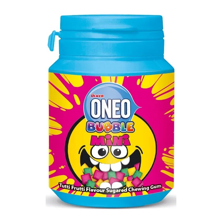 Oneo Bubble Mini Tutti Frutti Sekerli Sakiz 60Gx20