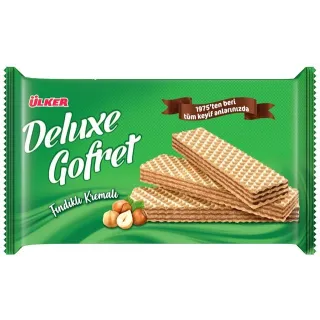 Ulker Deluxe Findikli Gofret 220 Gx10