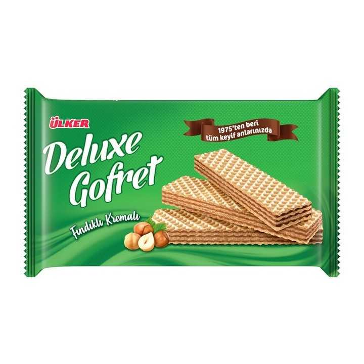 Ulker Deluxe Findikli Gofret 220 Gx10