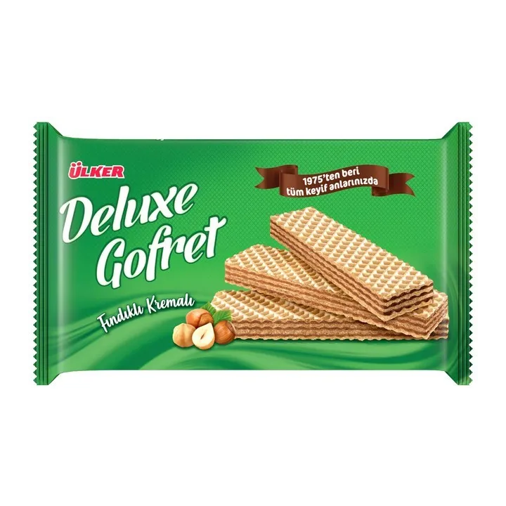 Ulker Deluxe Findikli Gofret 220 Gx10