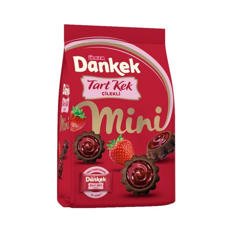 Dankek Tart Mini Cilekli Kek 150Gx10 Dankek Tart Mini Cilekli Kek 150Gx10