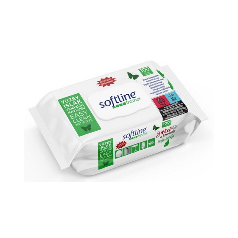 Softline Sirkeli Karbonatli Temizlik Havlusux100 (9X1) Softline Sirkeli Karbonatli Temizlik Havlusux100 (9X1)