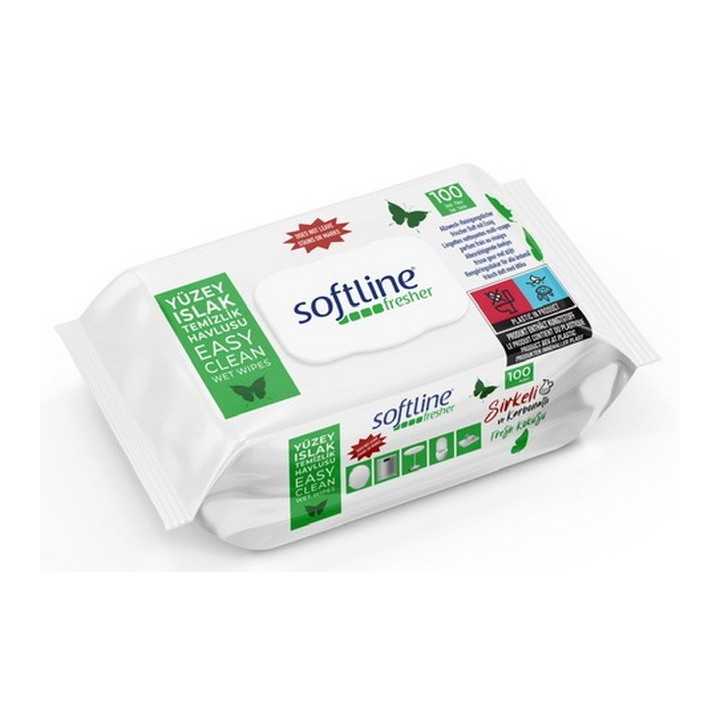 Softline Sirkeli Karbonatli Temizlik Havlusux100 (9X1)