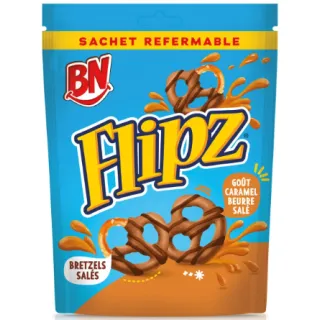 Bn Flipz Chocolat Caramel 90Gx6