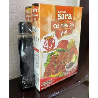 Sira Promosyonlu Etsiz Cig Kofte Seti 500Gr 2Adetx6