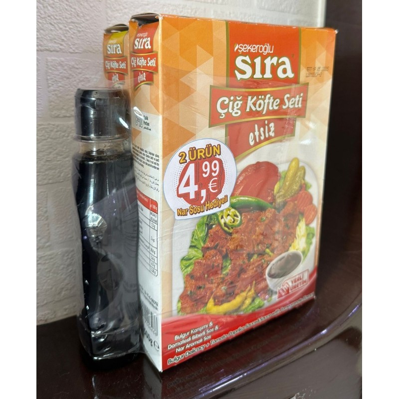 Sira Promosyonlu Etsiz Cig Kofte Seti 500Gr 2Adetx6 Sira Promosyonlu Etsiz Cig Kofte Seti 500Gr 2Adetx6
