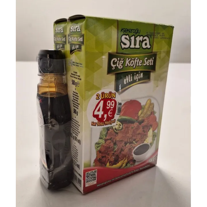 Sira Promosyonlu Etli Cig Kofte Seti 500Gr 2Adetx6